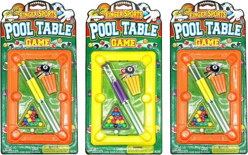 Ja-Ru 12 Inch Mini Pool Table Set (Mini Billiards) w/ 2 Cue Stick & Pool Balls. Portable Travel Size Mini Arcade Game. Office Desk Toys & Tabletop Games. Party Favors. 209 - Image 1